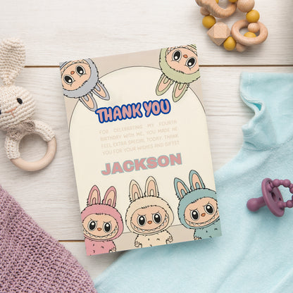 Labubu Printable Thank You Card - CreativeRino