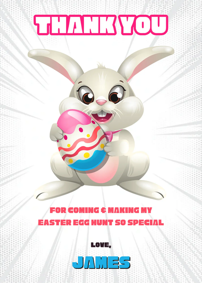 Easter Egg Hunt Thank You Card Template - CreativeRino