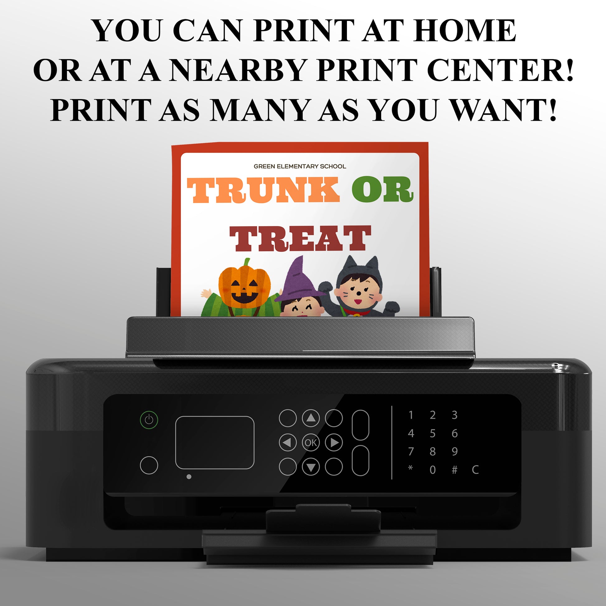 Trunk or Treat Halloween Invitation Template - CreativeRino