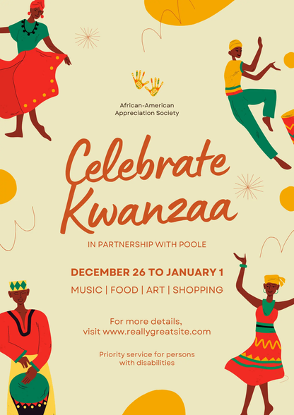 Celebrate Kwanzaa Invitation Template - CreativeRino