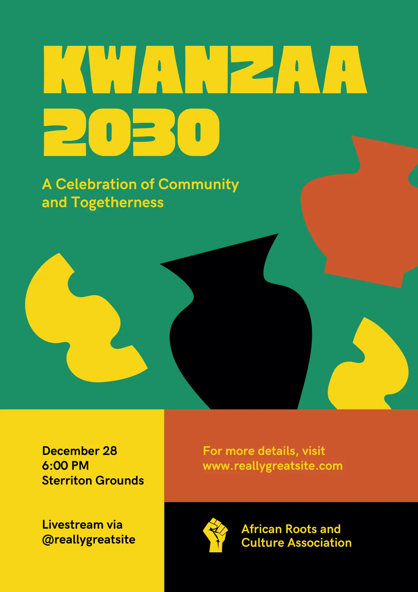 Kwanzaa Invitation Template - CreativeRino