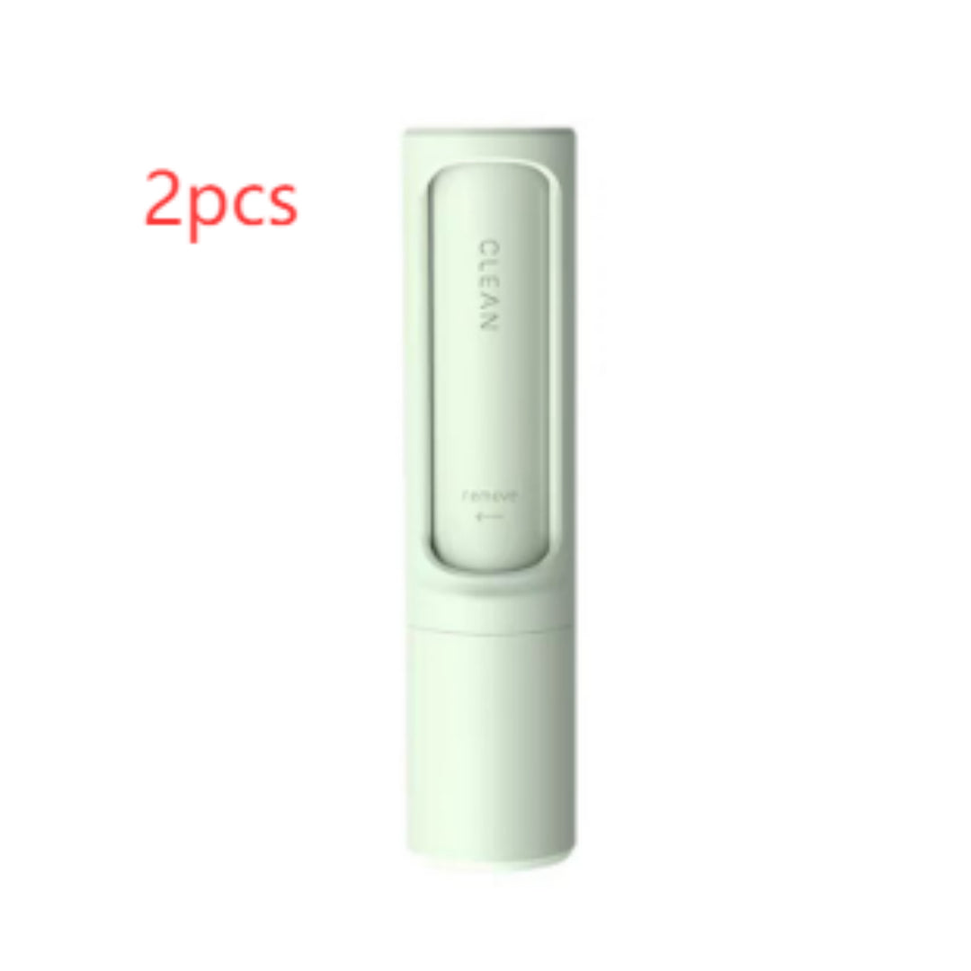 2-in-1 Reusable Pet Hair Remover Brush & Lint Roller – Self Cleaning Portable Fur Remover for Cat & Dog Hair, Clothes, Sofa, Carpet & Furniture Cleaning Tool CreativeRino