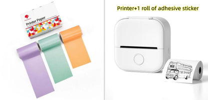 Portable Mini Thermal Label Printer Home Photo Printer Student Wrong Question Printer Bluetooth-compatible Mini Label Printer Price Tag CreativeRino