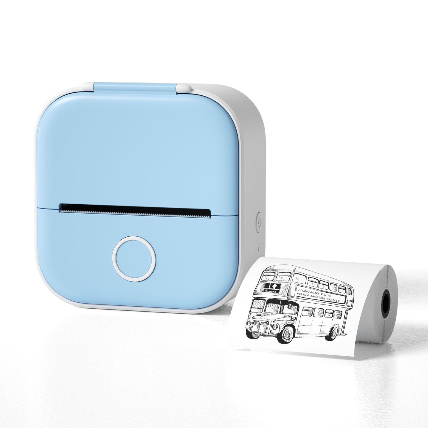 Portable Mini Thermal Label Printer Home Photo Printer Student Wrong Question Printer Bluetooth-compatible Mini Label Printer Price Tag CreativeRino