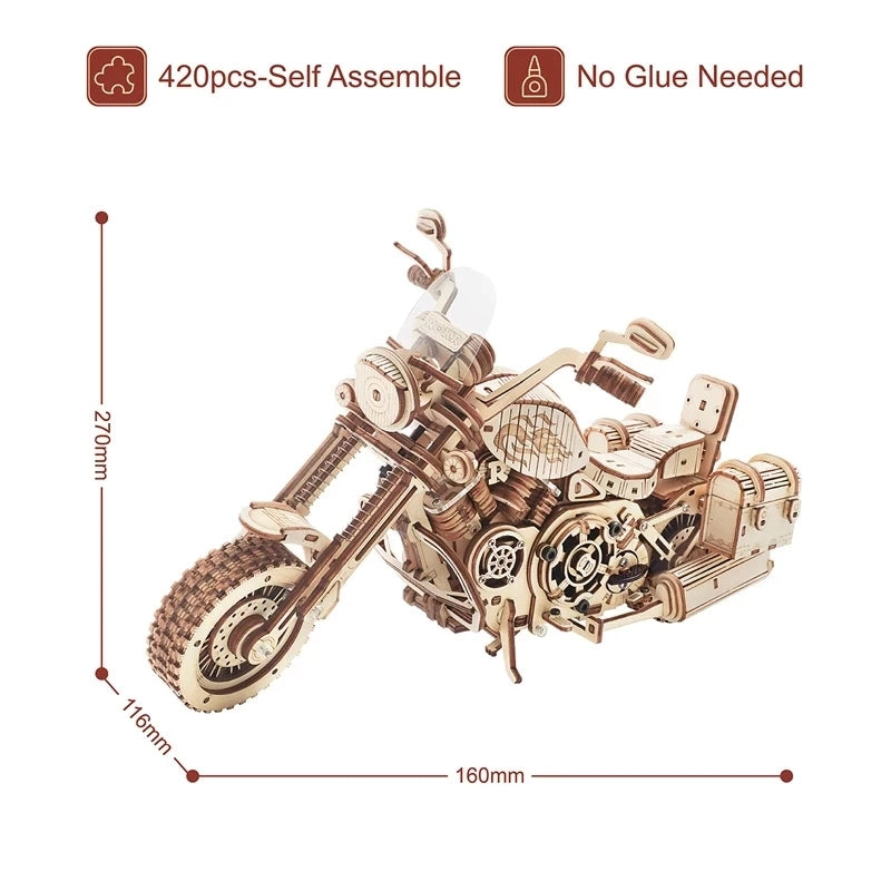 420 Piece Building Block Kit For DIY Wooden Models For Children CreativeRino