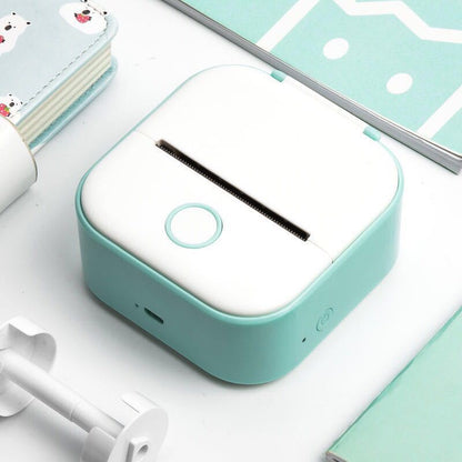 Portable Mini Thermal Label Printer Home Photo Printer Student Wrong Question Printer Bluetooth-compatible Mini Label Printer Price Tag CreativeRino