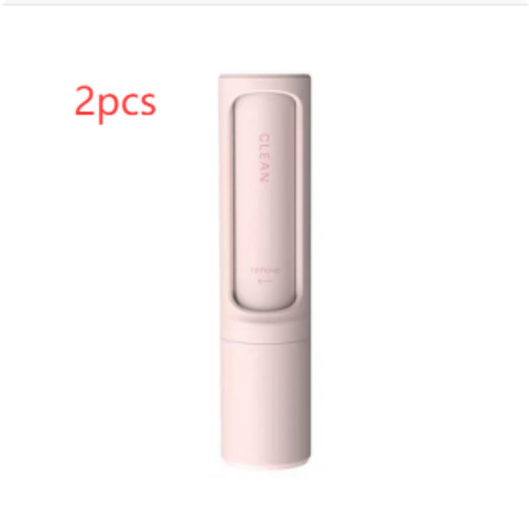2-in-1 Reusable Pet Hair Remover Brush & Lint Roller – Self Cleaning Portable Fur Remover for Cat & Dog Hair, Clothes, Sofa, Carpet & Furniture Cleaning Tool CreativeRino