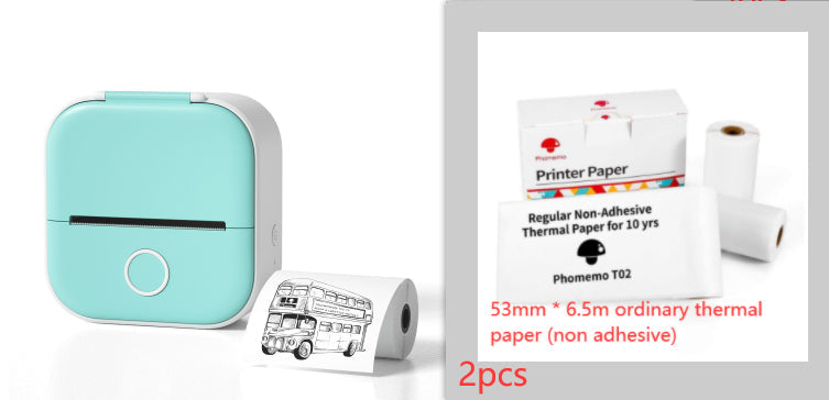 Portable Mini Thermal Label Printer Home Photo Printer Student Wrong Question Printer Bluetooth-compatible Mini Label Printer Price Tag CreativeRino