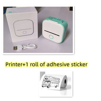 Portable Mini Thermal Label Printer Home Photo Printer Student Wrong Question Printer Bluetooth-compatible Mini Label Printer Price Tag CreativeRino