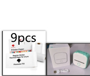 Portable Mini Thermal Label Printer Home Photo Printer Student Wrong Question Printer Bluetooth-compatible Mini Label Printer Price Tag CreativeRino