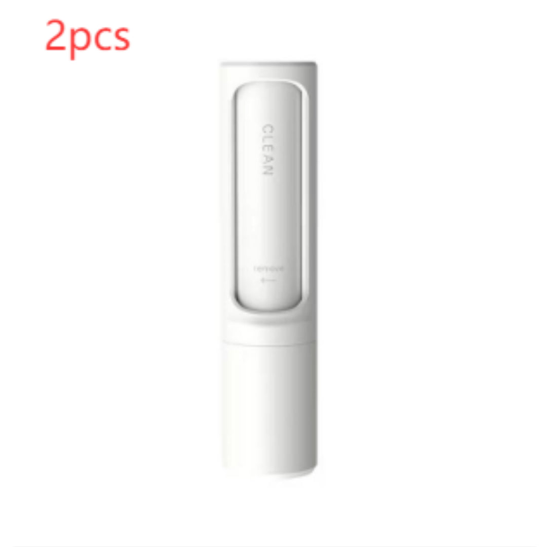 2-in-1 Reusable Pet Hair Remover Brush & Lint Roller – Self Cleaning Portable Fur Remover for Cat & Dog Hair, Clothes, Sofa, Carpet & Furniture Cleaning Tool CreativeRino