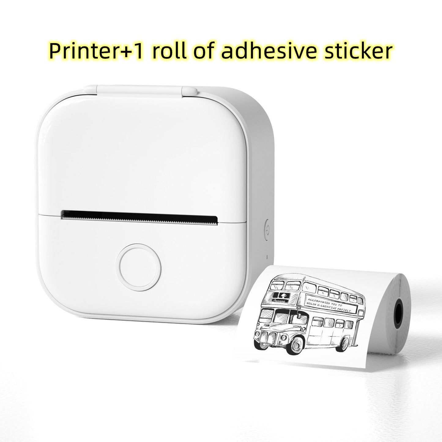 Portable Mini Thermal Label Printer Home Photo Printer Student Wrong Question Printer Bluetooth-compatible Mini Label Printer Price Tag CreativeRino