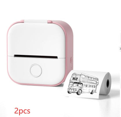 Portable Mini Thermal Label Printer Home Photo Printer Student Wrong Question Printer Bluetooth-compatible Mini Label Printer Price Tag CreativeRino