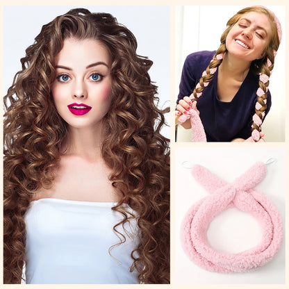 Luxurious Satin Heatless Hair Curler | Damage-Free Overnight Soft Waves Ribbon | DIY Sleep-In Hair Styling Tool for All Hair Types CreativeRino