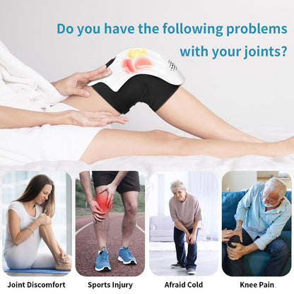 Intelligent Home Use Electric Intelligent Kneading Heating Knee Massager Rechargeable Pain Relief Infrared Laser Vibration Knee Massager CreativeRino