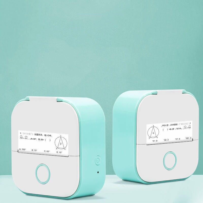 Portable Mini Thermal Label Printer Home Photo Printer Student Wrong Question Printer Bluetooth-compatible Mini Label Printer Price Tag CreativeRino