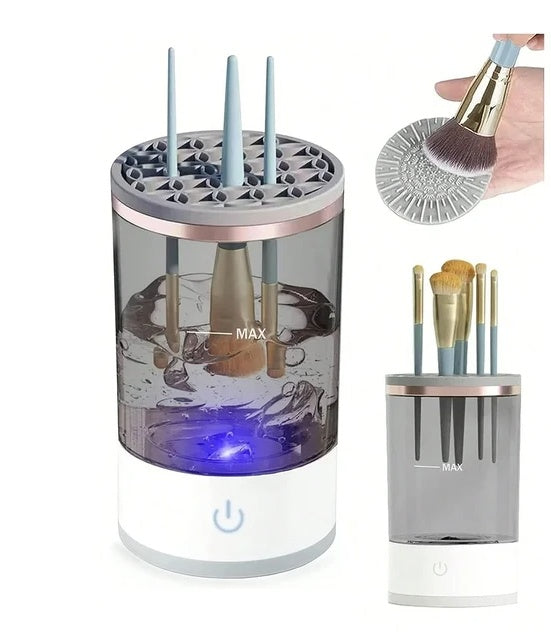 Automatic Brush Cleaner Electric Makeup Brush Cleaning Machine Fast Clean Dryer CreativeRino
