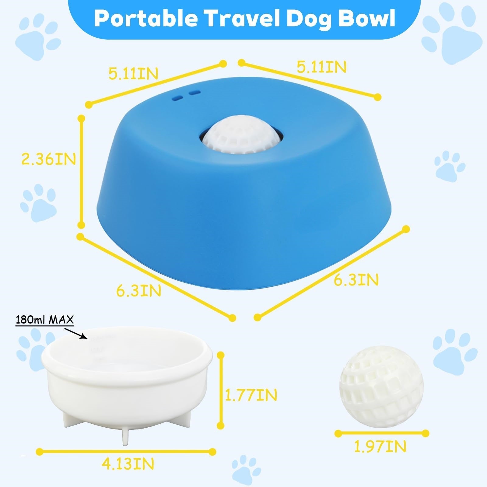 Interactive Spherical Dog Lick Bowl & Slow Feeder – Non-Slip Anti-Choking Pet Toy for Yogurt, Bone Broth & Liquid Treats CreativeRino