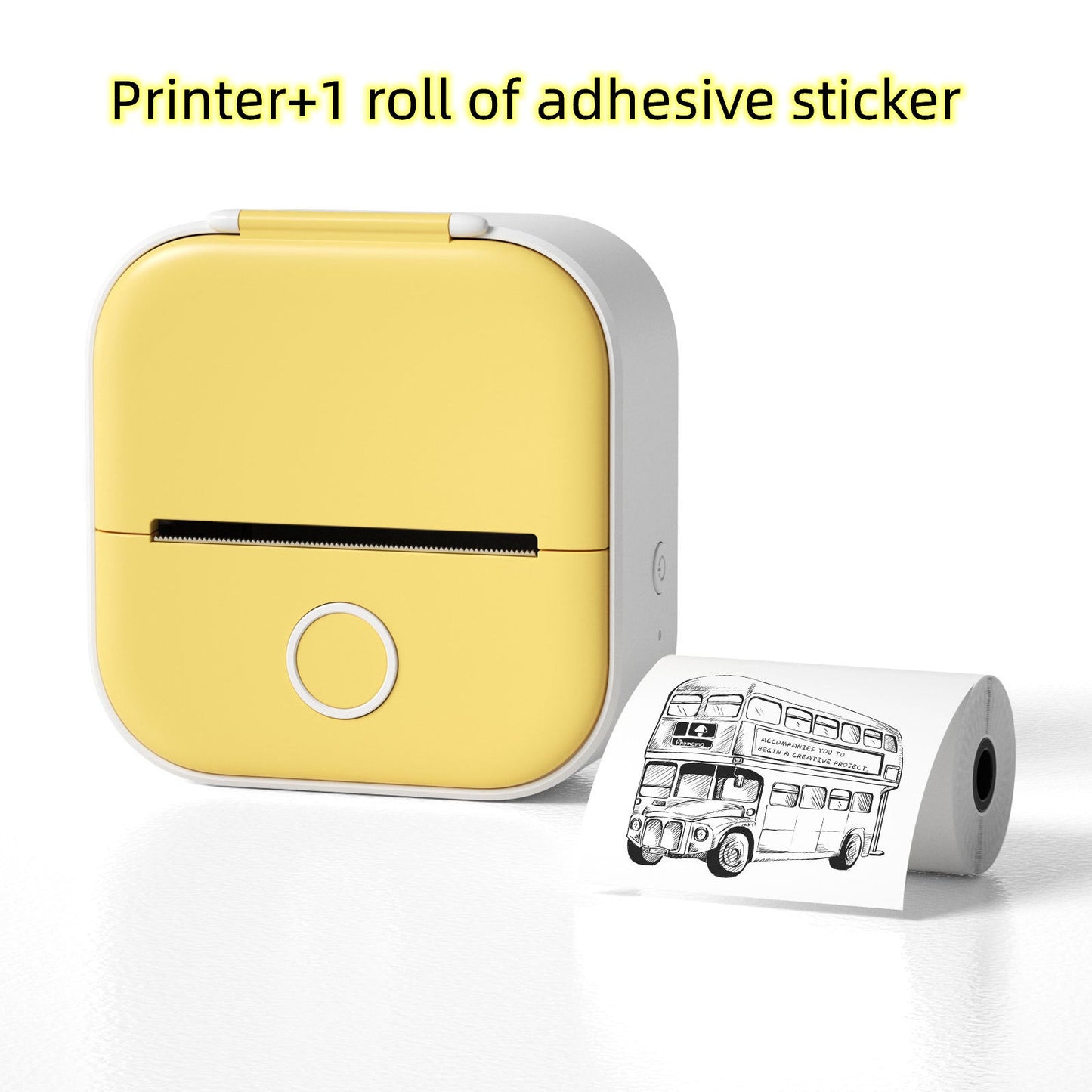 Portable Mini Thermal Label Printer Home Photo Printer Student Wrong Question Printer Bluetooth-compatible Mini Label Printer Price Tag CreativeRino