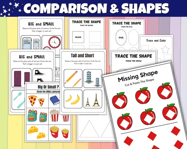 60000+ Preschool & Kindergarten Printable Activity Worksheets Bundle - CreativeRino