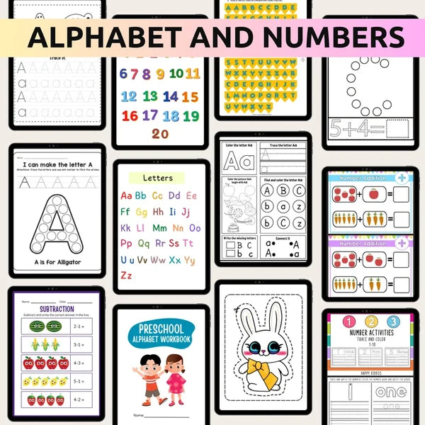 60000+ Preschool & Kindergarten Printable Activity Worksheets Bundle