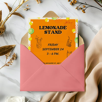 Lemonade Stand Flyer Template CreativeRino