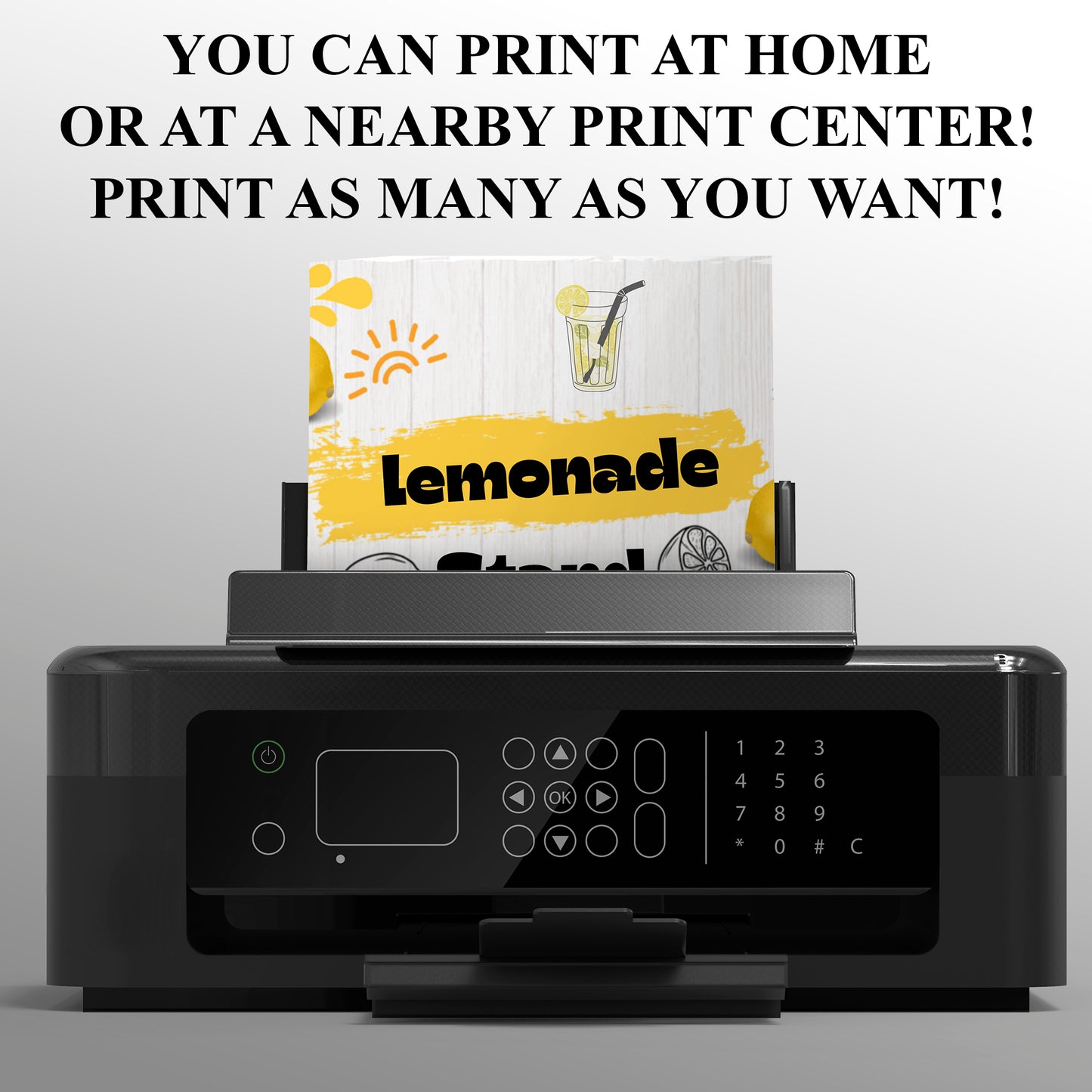 Lemonade Stand Flyer Invite Template