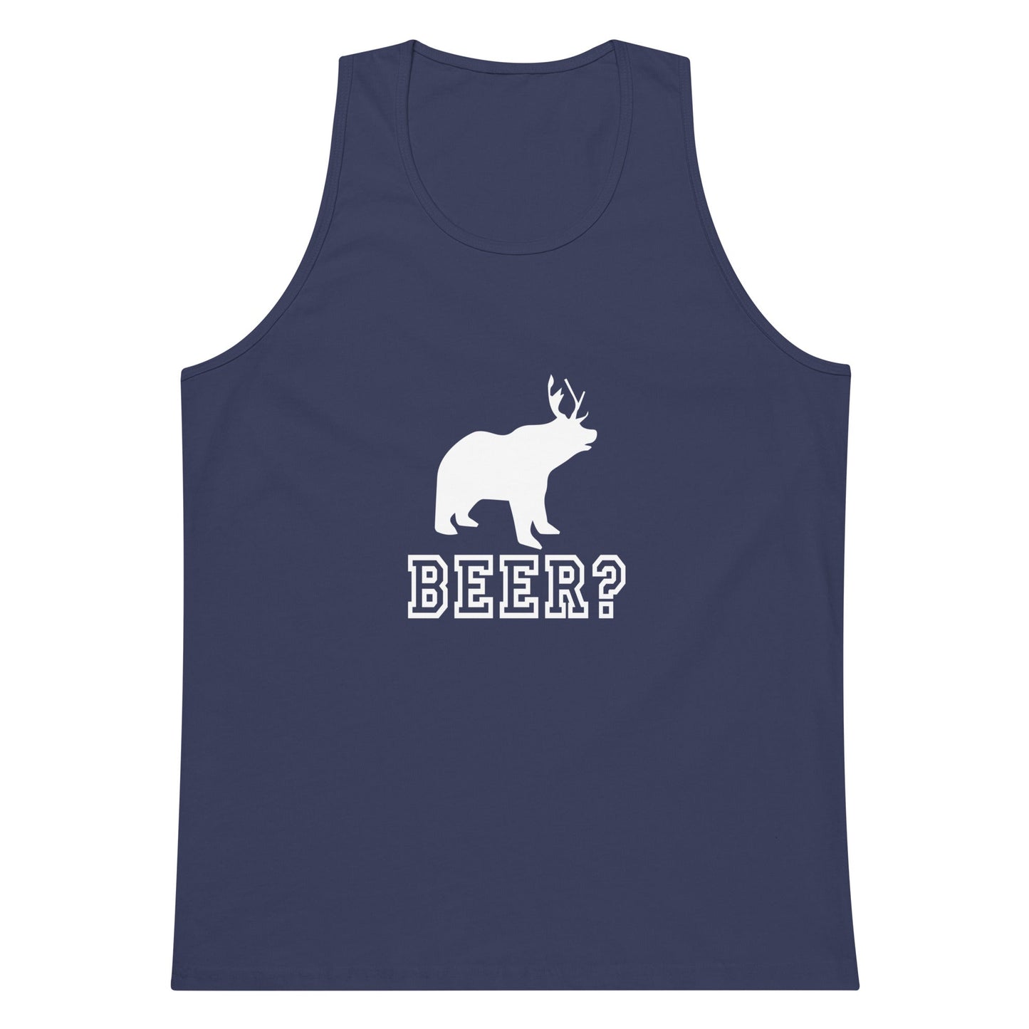 Beer? Men’s Premium Tank Top - CreativeRino