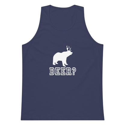 Beer? Men’s Premium Tank Top - CreativeRino