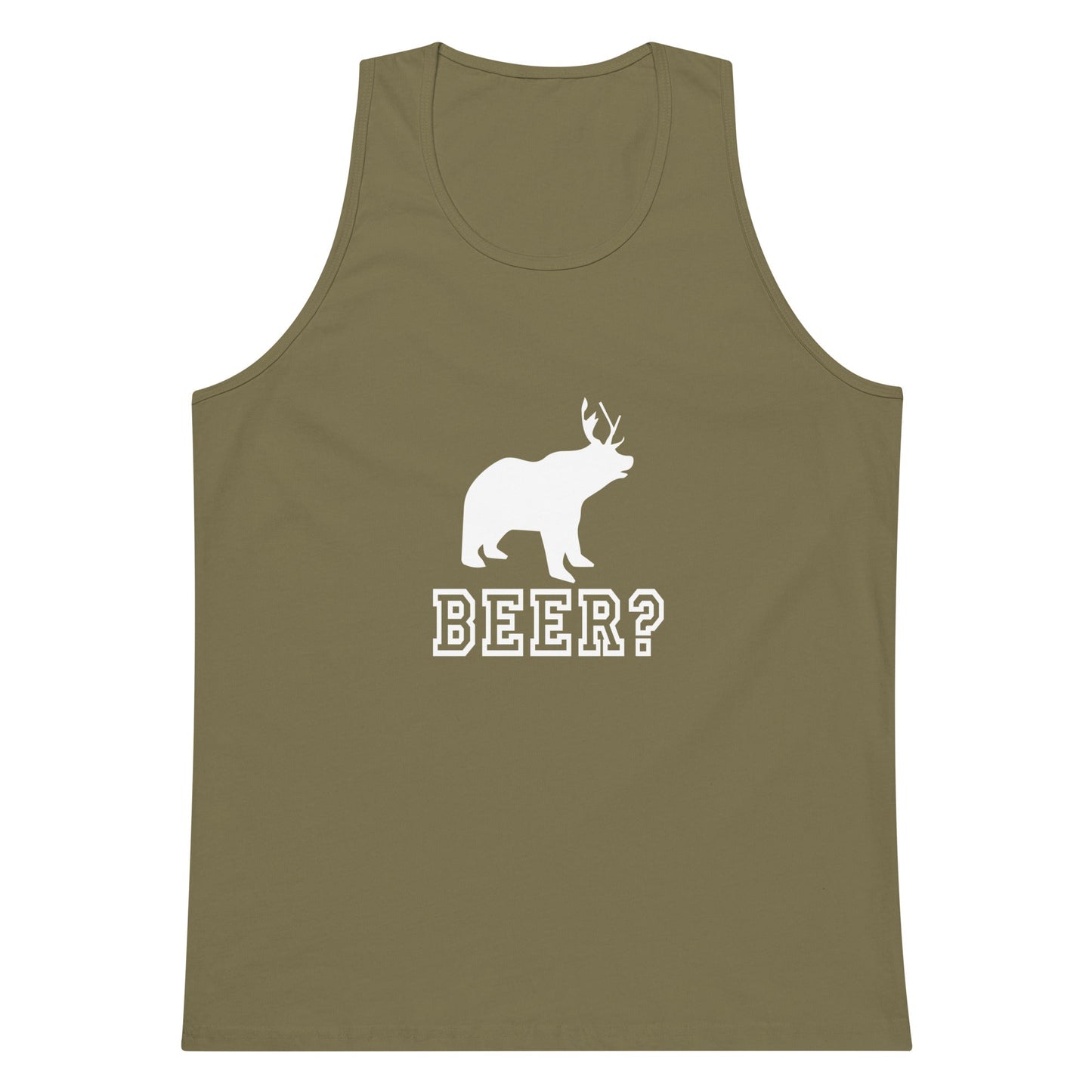 Beer? Men’s Premium Tank Top - CreativeRino