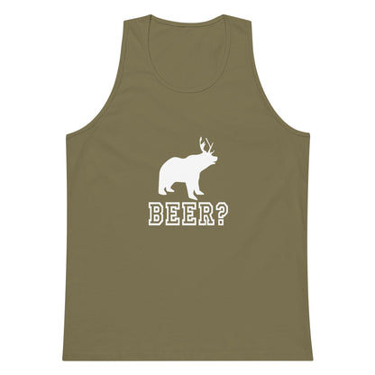 Beer? Men’s Premium Tank Top - CreativeRino