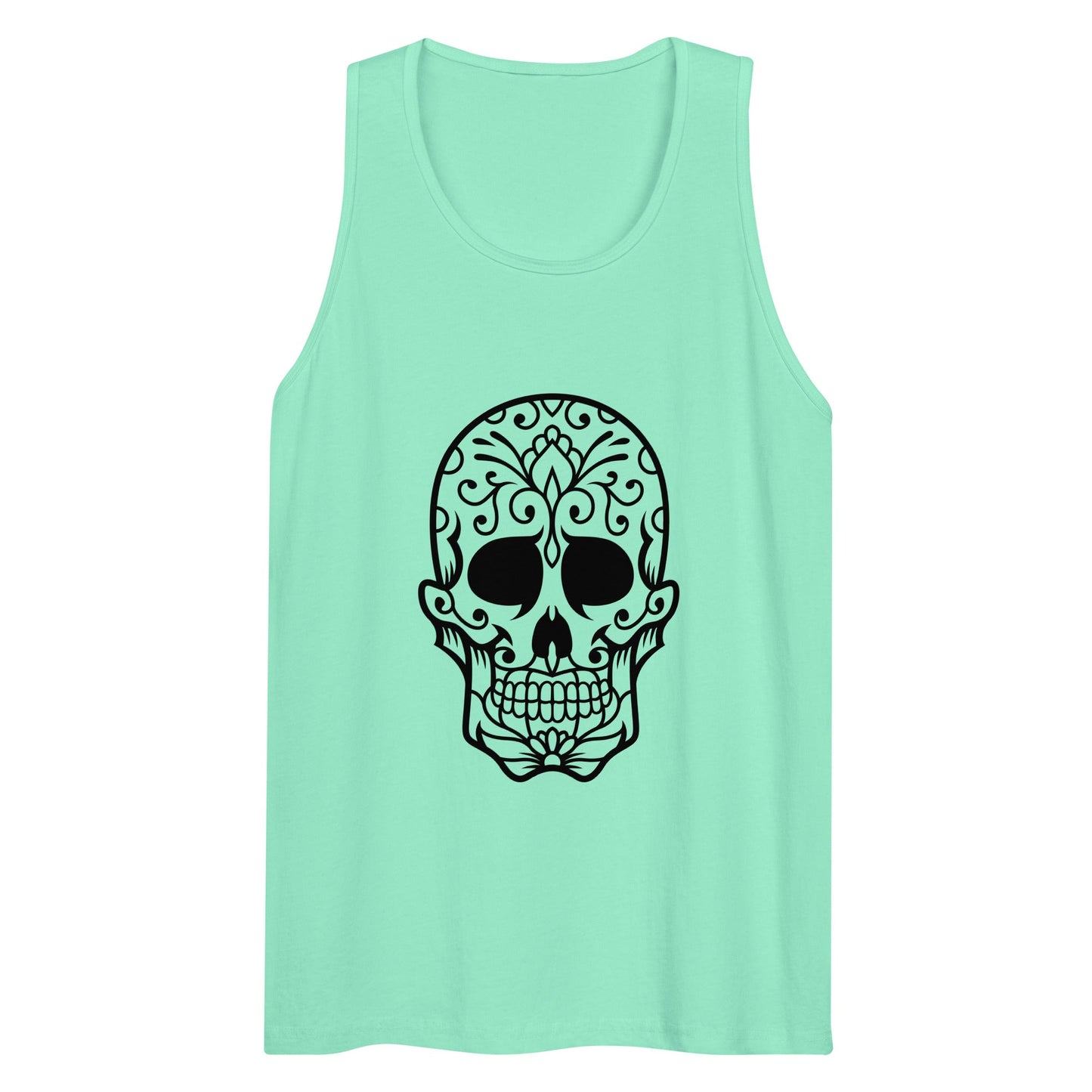 Skull Men’s Premium Tank Top - CreativeRino