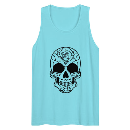Skull Men’s Premium Tank Top - CreativeRino