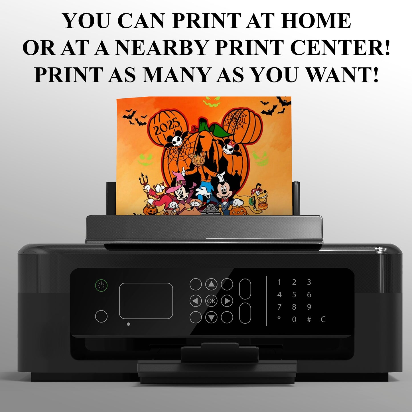 Digital Mickey Halloween Party invitation - CreativeRino