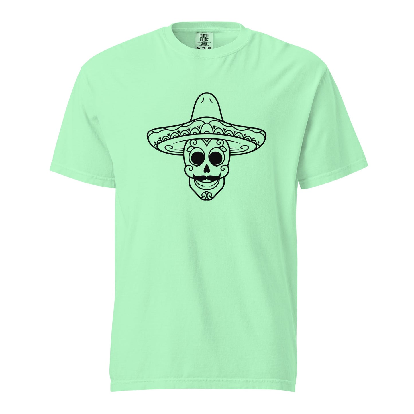 Mexican Skull Heavyweight T-shirt - CreativeRino