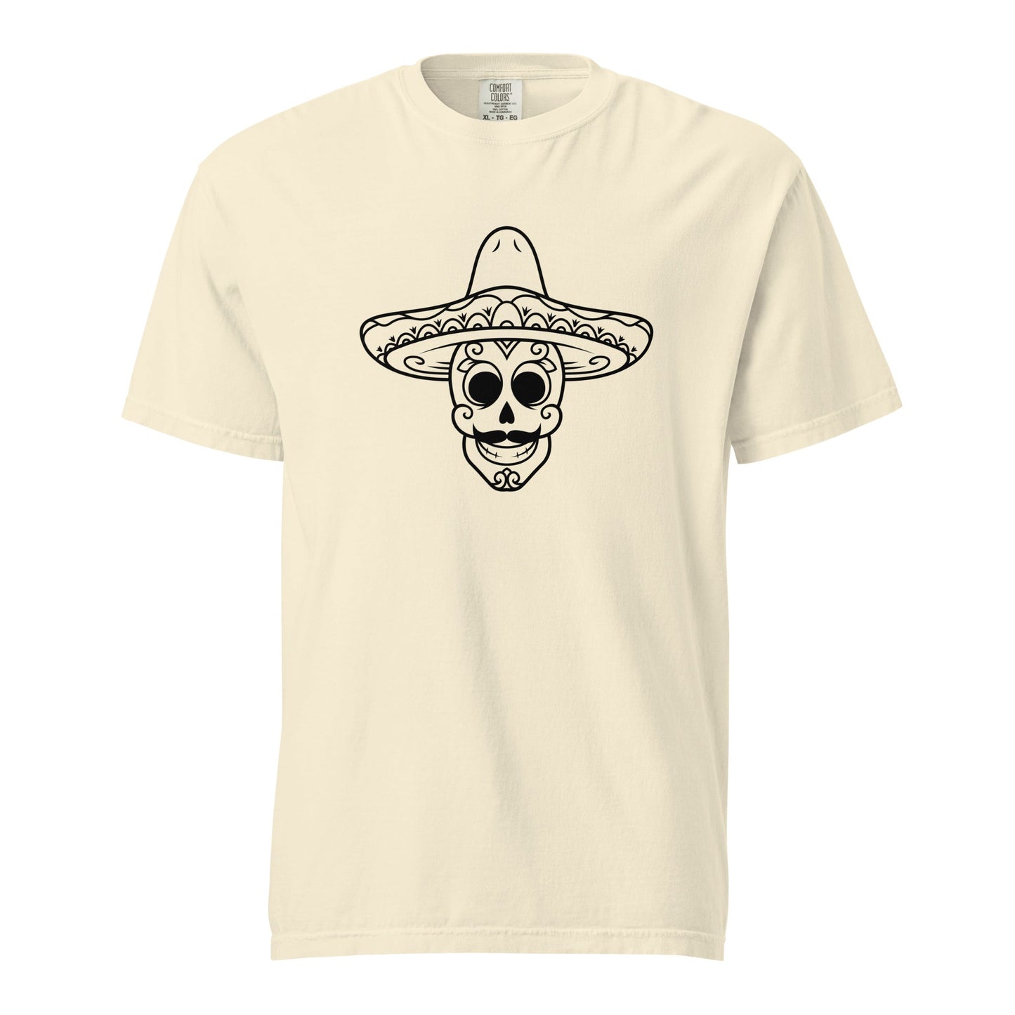 Mexican Skull Heavyweight T-shirt - CreativeRino