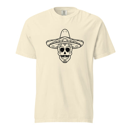 Mexican Skull Heavyweight T-shirt - CreativeRino
