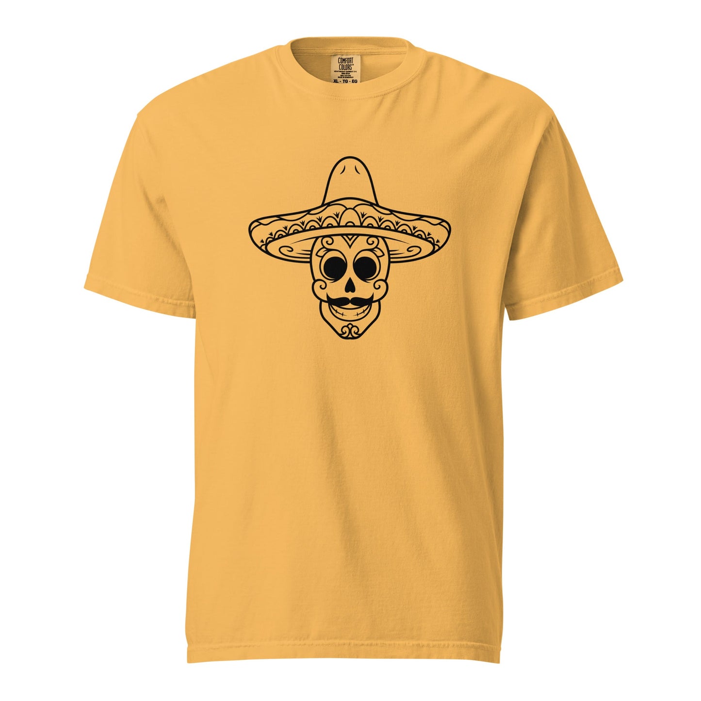 Mexican Skull Heavyweight T-shirt - CreativeRino