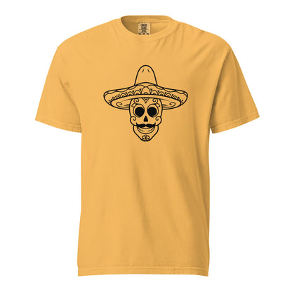 Mexican Skull Heavyweight T-shirt - CreativeRino
