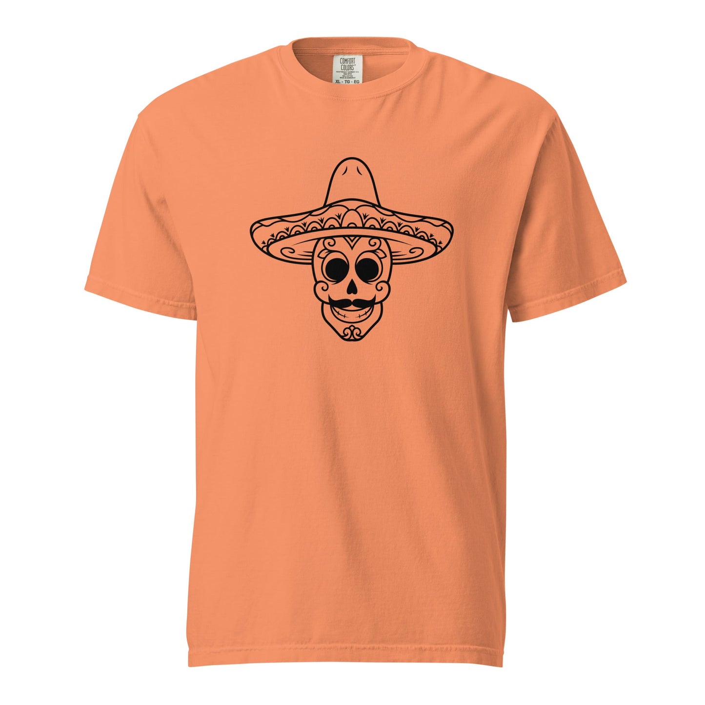 Mexican Skull Heavyweight T-shirt - CreativeRino