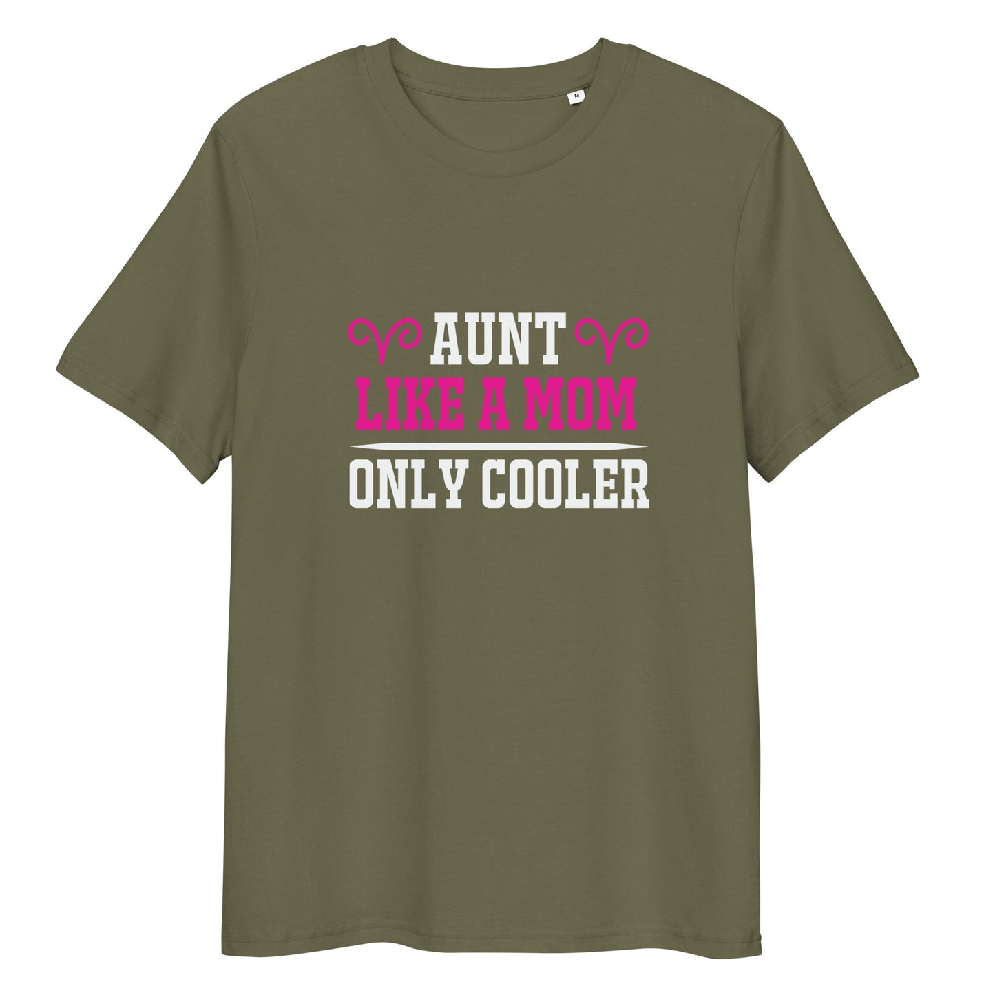 Aunt Like A Mom Only Cooler Unisex Cotton T-shirt | Mothers Day Tshirt - CreativeRino