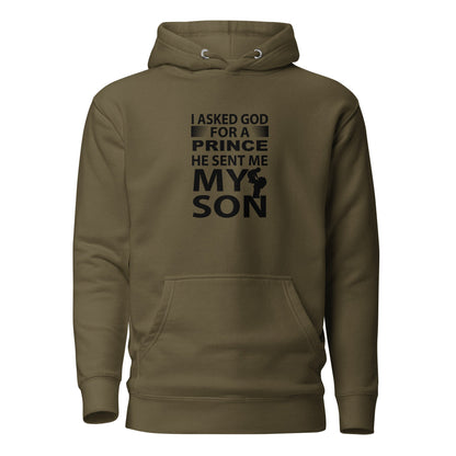 Cool Daddy Unisex Hoodie | I Asked God For A Prince He Sent Me My Son Fathers Day Hoodie - CreativeRino