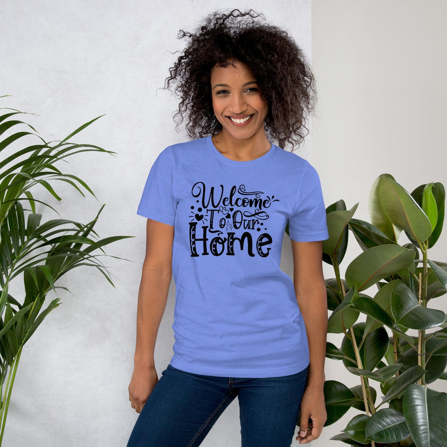 Welcome To Our Home Unisex T-shirt For Mens and Womens - CreativeRino