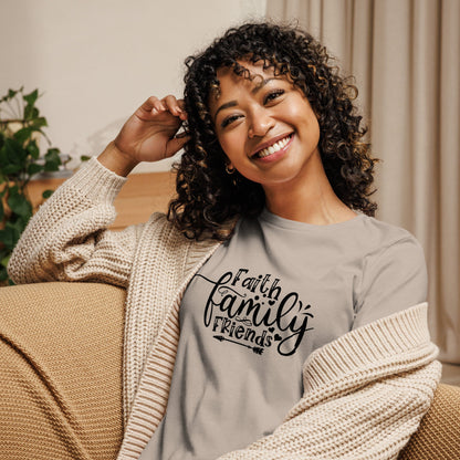 Faith Family Friends Women's Relaxed T-Shirt - CreativeRino