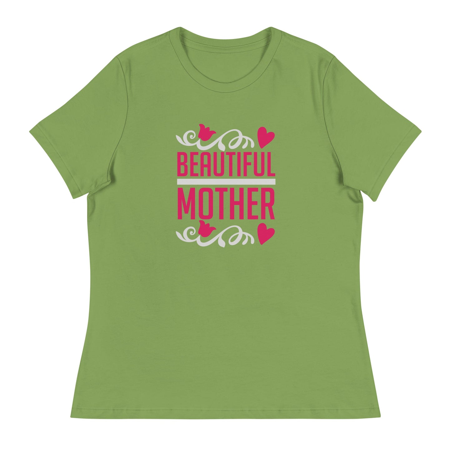 Beautiful Mother Women's Relaxed T-Shirt | Mothers Day Tshirt - CreativeRino