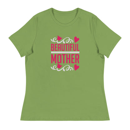 Beautiful Mother Women's Relaxed T-Shirt | Mothers Day Tshirt - CreativeRino